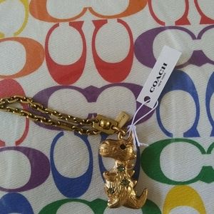 Coach Dino Keychain